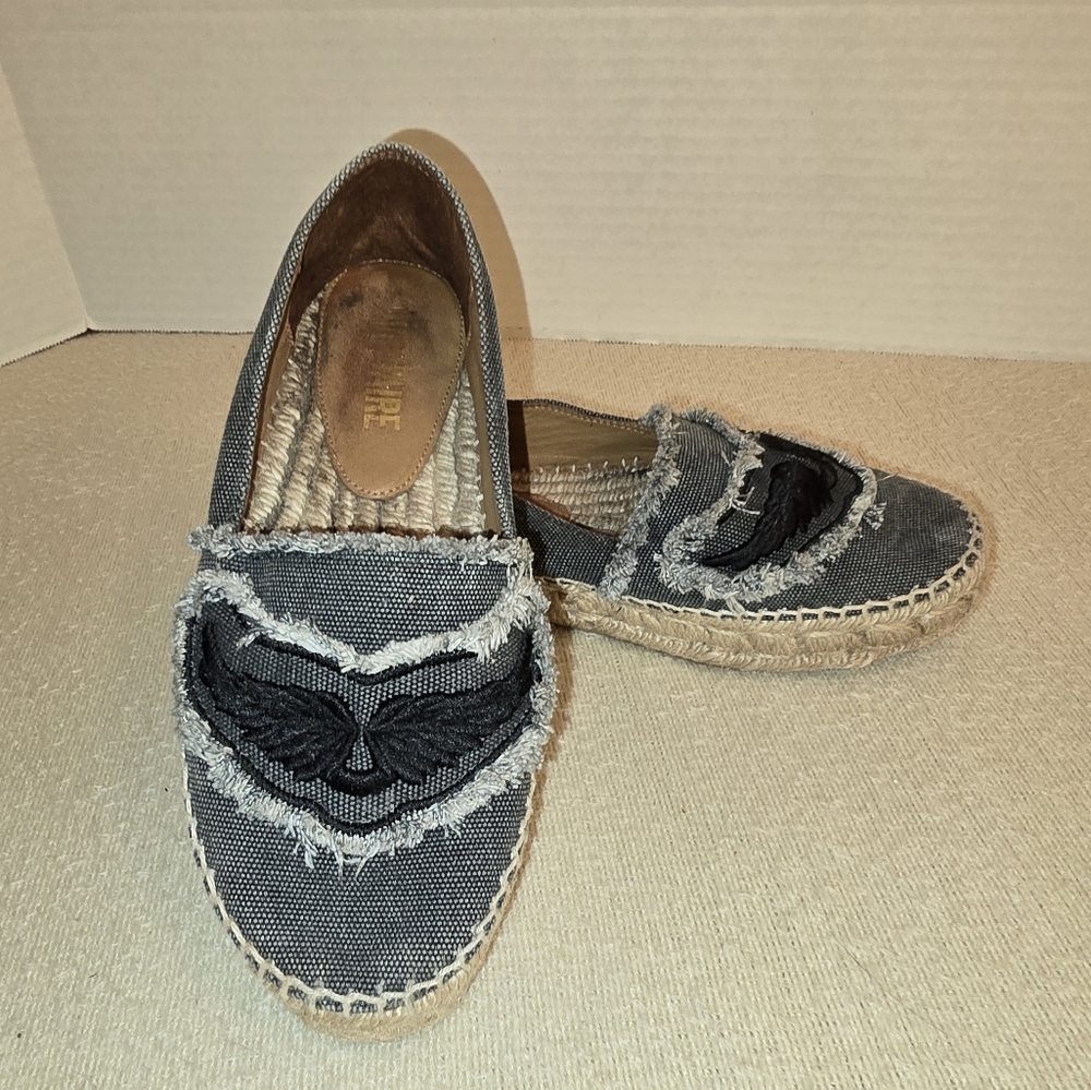 Zadig & Voltaire Canvas Gray Espadrilles size 36/5.5-6US